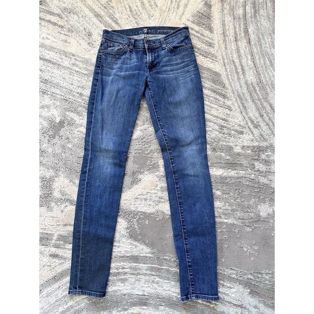 7 for All Mankind Givenevere Women’s Stretch Jeans Denim Blue Pants Size 27
